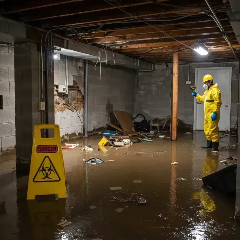 Flooded Basement Electrical Hazard in West Greenwich, RI Property